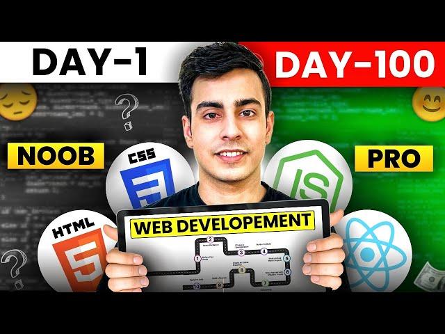 How to Learn Web Development in 100 Days | Full Roadmap