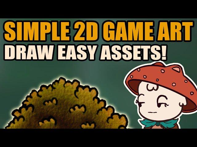 How to make 2D game art! Simple assets, even if you are bad at drawing