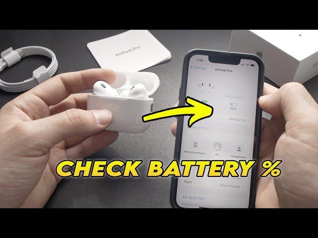 AirPods Pro 2 : How to Check the Battery Status %