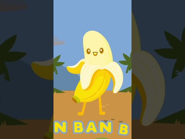 Banana Cartoon Fruits Song For Kids | Dinosaur Banana | Fun Fruits | Tiny Totz Kidz