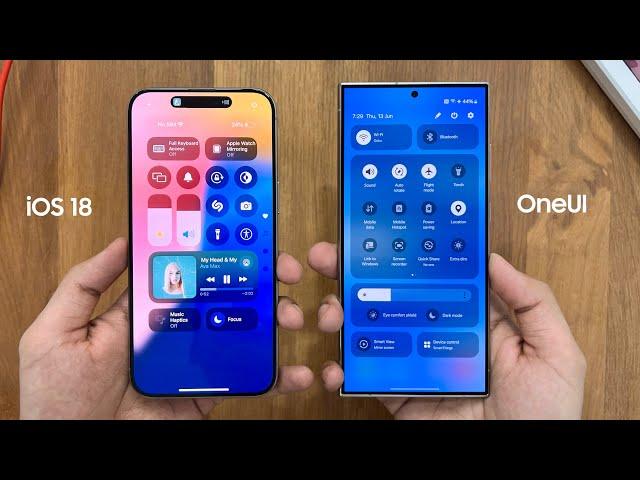 Apple iOS 18 vs Samsung OneUI 6.1