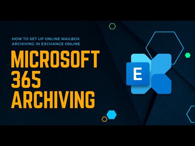 Set up Mailbox archiving with Exchange online.