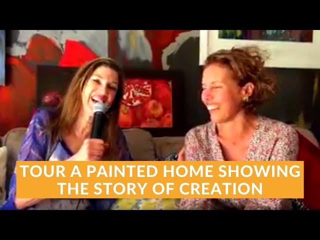 Mural Art Tour INSIDE a house!| Theresa Dedmon