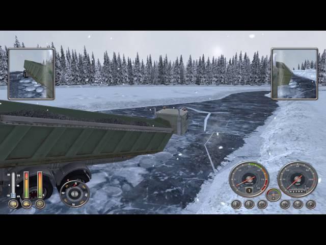 18 wheels of steel extreme trucker winter gameplay