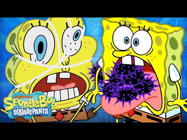 SpongeBob’s Most PAINFUL Moments  | 60 Minute Compilation | @SpongeBobOfficial