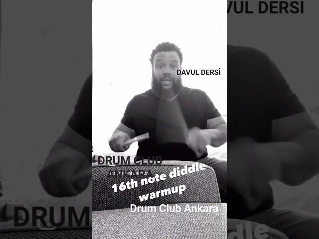 Davul Dersi - Drum Lessons - 16 lık nota didle ısınma  Ses Kayıt Stüdyosu ANKARA DRUM Club - Bateri