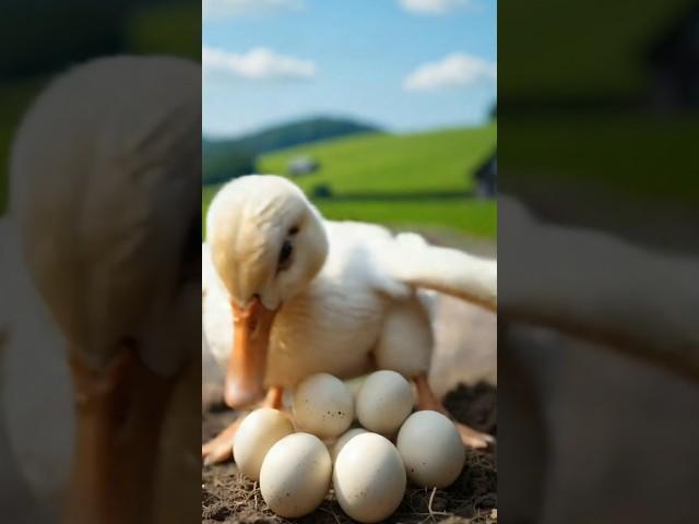 "In Safe Wings: Ducks Defending Their Eggs Through Adversity#ducks #duck