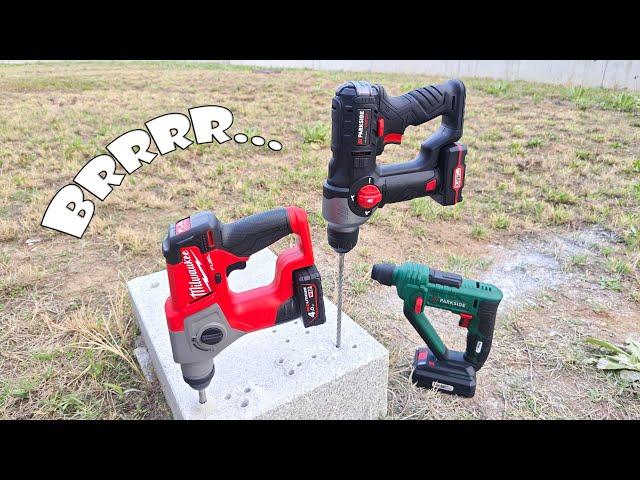 Parkside Performance 12V Hammer Drill vs Milwaukee M12 Sub Compact SDS-Plus Hammer