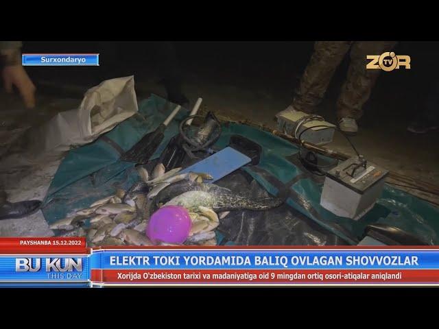 Elektr toki yordamida baliq ovlagan shovvozlar