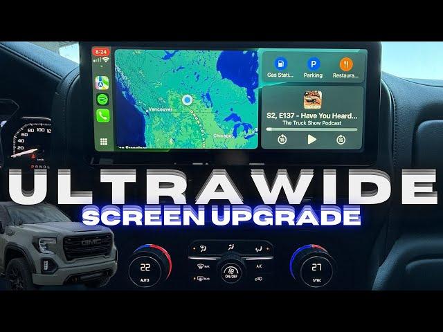 ULTRA WIDE SCREEN UPGRADE – 12.3” Display for 2019-2024 GMC Sierra & Chevy Silverado!