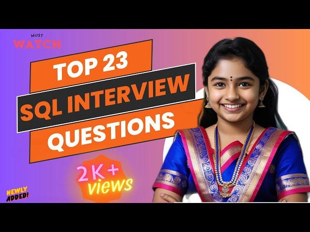 Top 23 SQL Interview Questions And Answers| Most Important Questions For Job Interview | Freshers