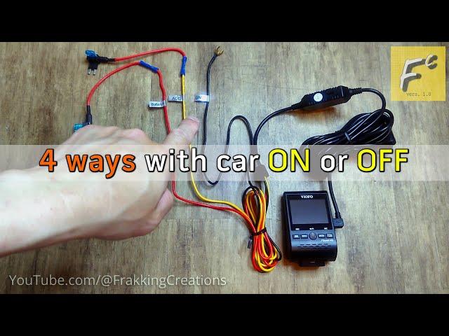 Before you buy or install a Dashcam - 4 ways How to power a dash cam for parking mode & driving mode