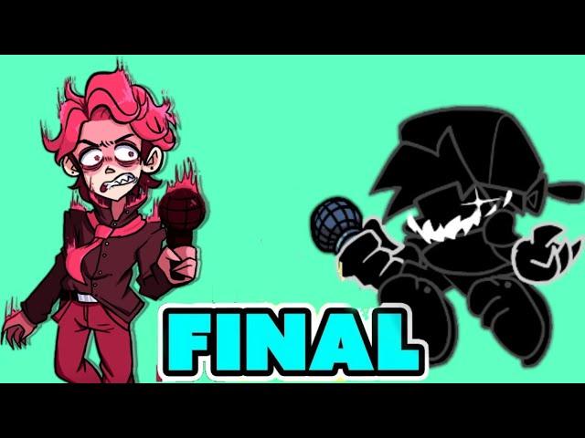 Friday Night Funkin' mod EVIL BOYFRIEND VS HD SENPAI FINAL BATTLE!