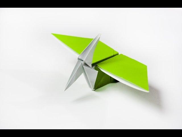 How to Make a Paper Dinosaur  Origami Pterodactyl