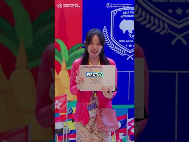 AYIMUN 15th, Bangkok 2024 | Most Outstanding Delegate UNHRC