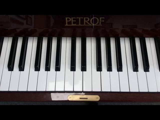 D minor scale - natural - piano