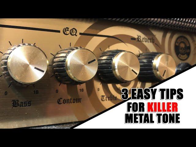 3 EASY TIPS for KILLER Metal Guitar Tone | EQ, effects, settings help