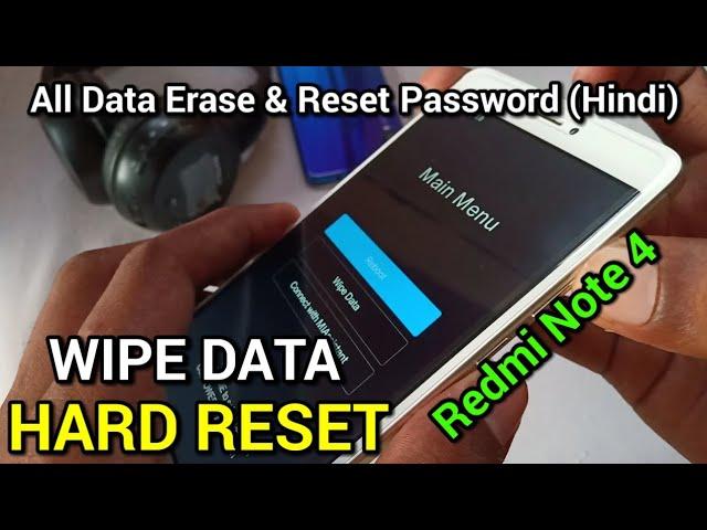 Redmi Note 4 HARD RESET| MI Note 4 WIPE DATA | Factory Data Reset