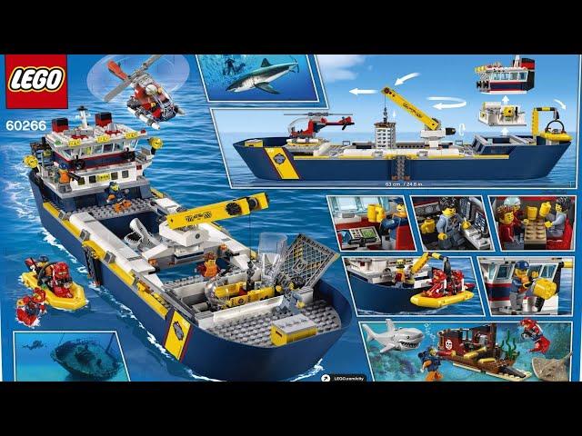 LEGO City 60266 Ocean Exploration Ship. Сборка Лего 60266