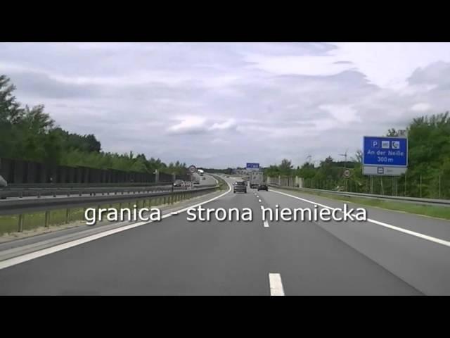 Autostrada A4, trasa Polska - Niemcy