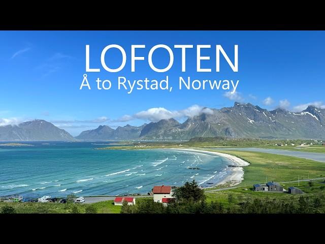 Lofoten Islands Scenic Drive 4K | Å - Sandbotnen Bay - Rystad