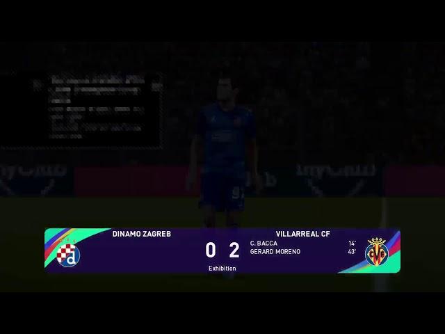 Dinamo Zagreb vs Villareal||full match|2021