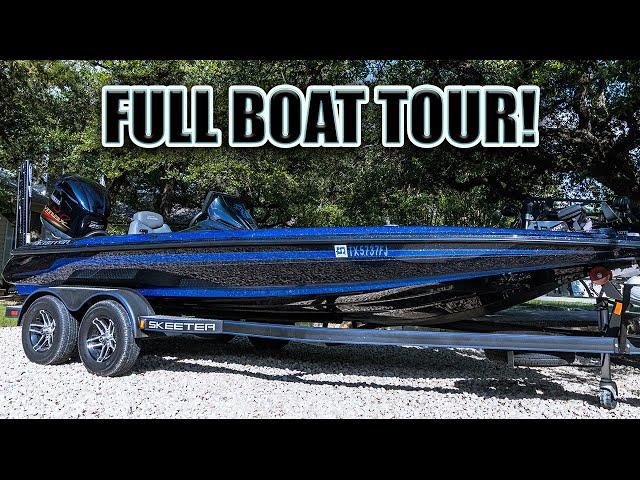 THE FULL TOUR! 2020 SKEETER ZX250 BASS BOAT WALKTHROUGH!!!