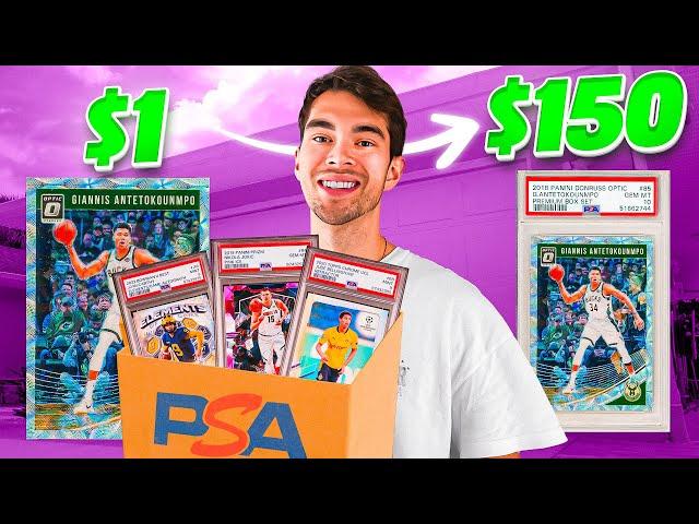 I Tried Grading $1 Sports Cards With PSA and Made $___