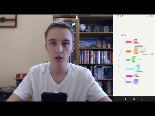 Xmind карта для шоппинга на телефоне android. Рисуем интеллект карту с планами покупок