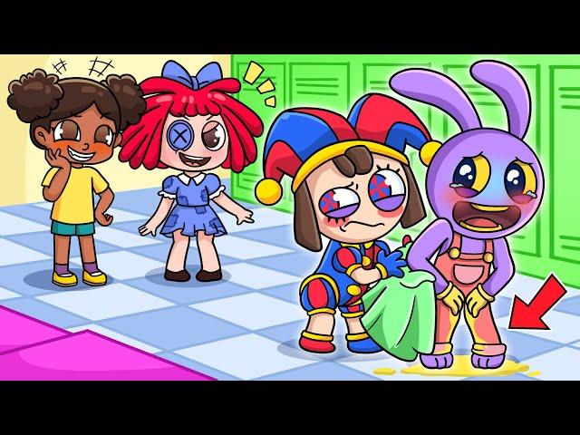 Pomni x Jax And Embarrassing Moments at School | The Amazing DIGITAL CIRCUS Animation | Sky Toons