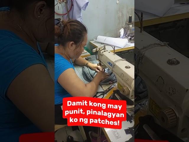 Pinalagyan ko ng Patches Yung Tshirt Ko na may Butas  #patches #sewing #sewinghacks #tailoring