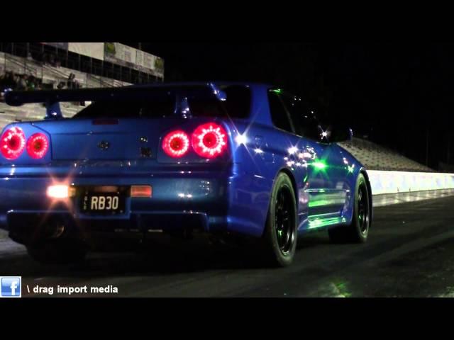 'RB30' SKYLINE GTR R34 RUNS 9.0 - TNT 8/03/2014