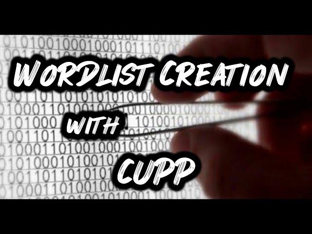 Wordlist Creation With CUPP | Generator Custom Wordlist | Kali Linux | Mr Cyber Boy