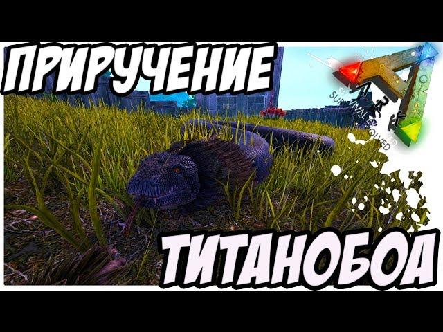 ARK  Survival Evolved - ПРИРУЧЕНИЕ ТИТАНОБОА! ПРИРУЧЕНИЕ ЗМЕИ! TAMING TITANOBOA!