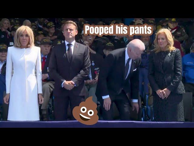 Joe Biden Pooped His Pants at the D-Day Ceremony?!