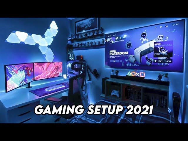 Gaming Setup / Room Tour! - 2021 - Ultimate Small Room Setup!