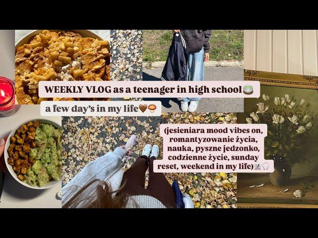 a few day’s in my life (jesieniara mood, romantyzowanie życia, nauka, jedzonko, weekend, Q&A️)