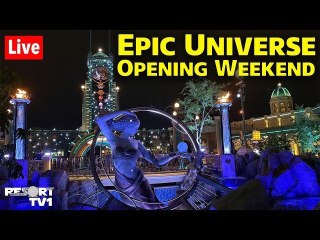 Live: Epic Universe Opening Weekend Night Stream - 5-24-25 - Universal Orlando Resort