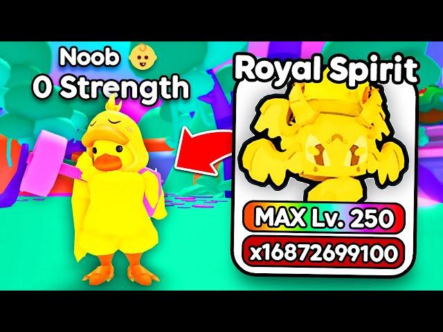 Starting Over as NOOB with NEW STRONGEST PET in Arm Wrestling Simulator! (Roblox)