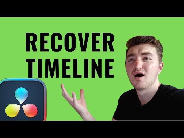 Recover Closed Timeline in DaVinci Resolve (Quick Fix)