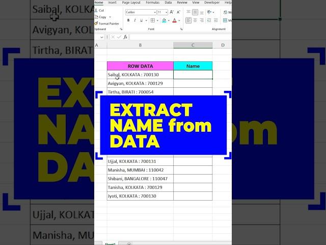 Advance Using LEFT with FIND Function in excel  #excelshorts #exceltutorial #exceltricks #shorts