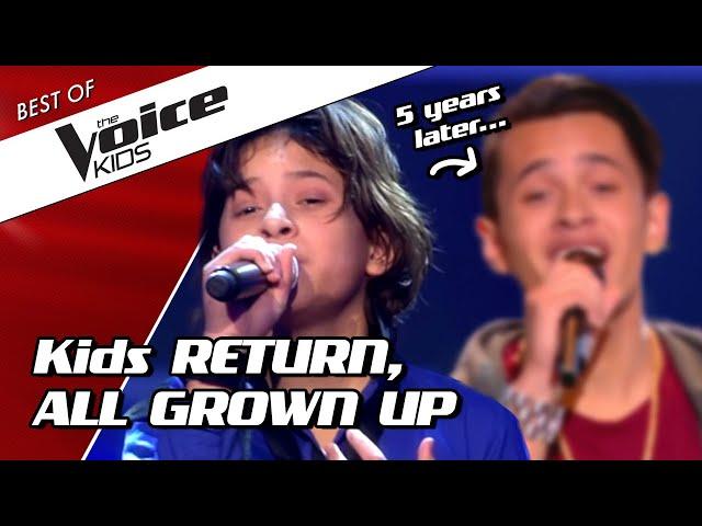 TOP 10 | SHOCKING RETURNS of kids as ADULTS in The Voice