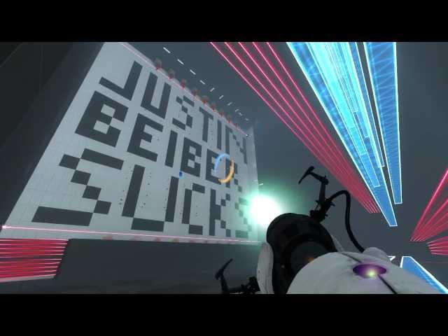 JUSTIN BEIBER SUCKS!!!!!!!!!! - Portal 2 Perpetual Testing Initiative Custom Map