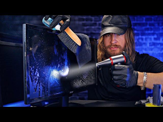 [ASMR] Professional PC SCREENS Deep Clean ️