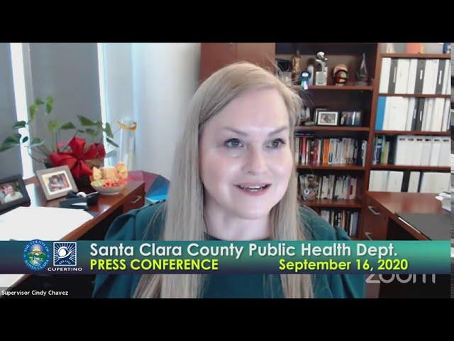 County of Santa Clara Public Health Department Press Conference - September 16, 2020