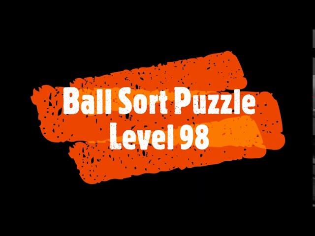 Ball Sort Puzzle Level 98