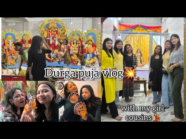 Durga puja vlogwith cousins‍️