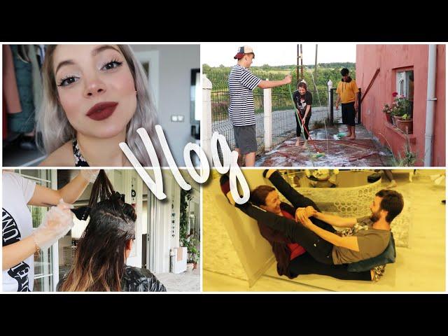 BİZİMLE HALI YIKAYIN! ÇİĞKÖFTELİ WAFFLE PARTİSİ! BÜŞRA PEKTAŞ KÖY VLOG 4