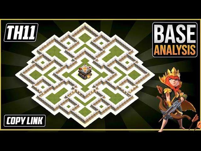 The BEST TH11 HYBRID/TROPHY Base 2023!! COC Town Hall 11 Trophy Base Design – Clash of Clans