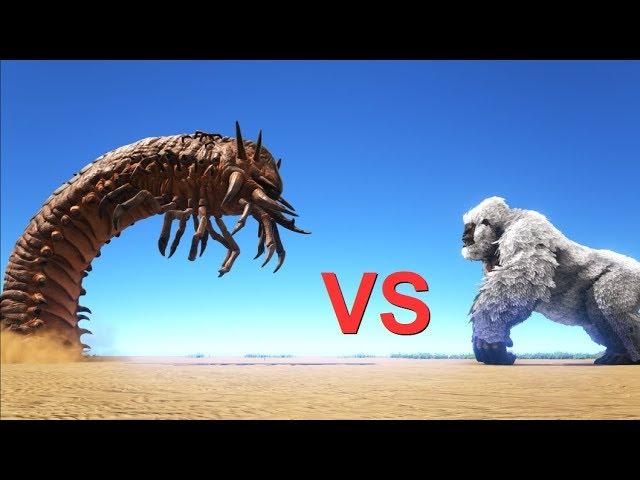 Deathworm vs Bosses (Broodmother, Megapithecus) || ARK: Survival Evolved || Cantex